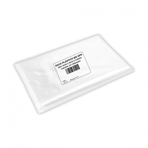 Saco Plástico Transparente Bd 20x30x0,06 Aprox 277un 1 Kg