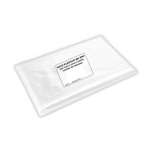 Saco Plástico Transparente BD 23x45x0,06 Aprox 160un 1 Kg