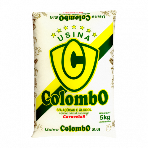 ACUCAR CRISTAL 5 KG COLOMBO - 24343 PT COM 1 PT