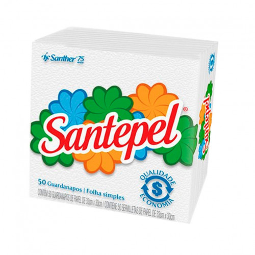 GUARDANAPO FOLHA SIMPLES INTERFOLHADO 24X22 SANTHER FD C/ 4000 FOLHAS (GSP23)
