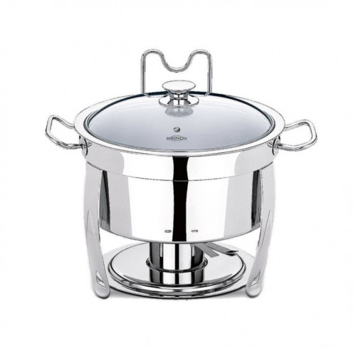 Rechaud Inox Redondo Banho Maria 5 Litros Savoy Brinox