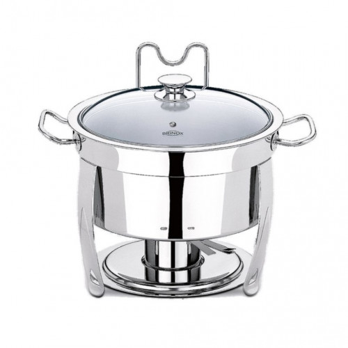 Rechaud Inox Redondo Banho Maria 5 Litros Savoy Brinox