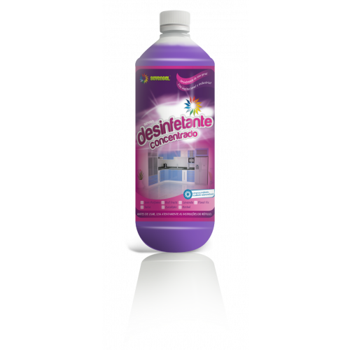 DESINFETANTE 1 LITRO CONCENTRADO LAVANDA SEVENGEL CX C/ 12 UN (5293)