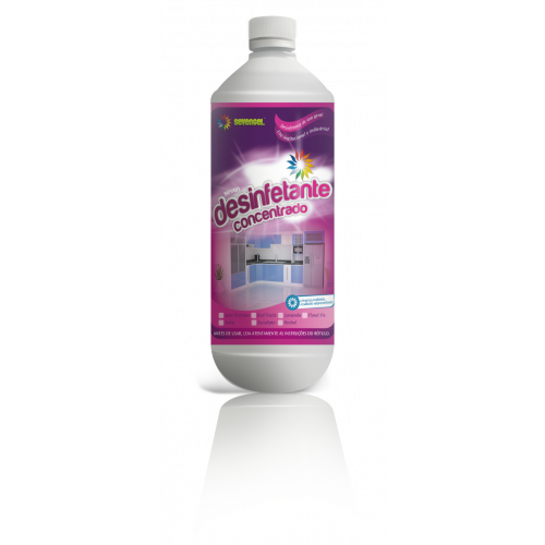 DESINFETANTE 1 LITRO CONCENTRADO TALCO SEVENGEL CX C/ 12 UN (5297)