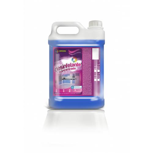 DESINFETANTE 5 LITROS CONCENTRADO FLORAL SEVENGEL CX C/ 4 UN (5284)