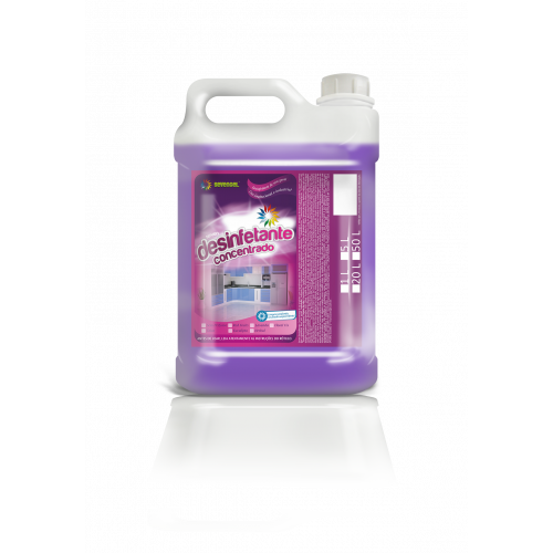 DESINFETANTE 5 LITROS CONCENTRADO LAVANDA SEVENGEL CX C/ 4 UN (5294)