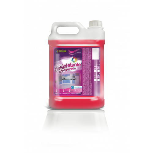 DESINFETANTE 5 LITROS CONCENTRADO RED FRUITS SEVENGEL CX C/ 4 UN (5296)
