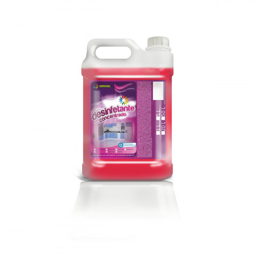 DESINFETANTE 5 LITROS CONCENTRADO RED FRUITS SEVENGEL CX C/ 4 UN (5296)