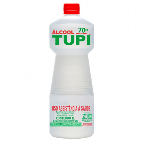 ALCOOL LIQUIDO 70% 1 LITRO TUPI CX C/ 12 UN (1.140)