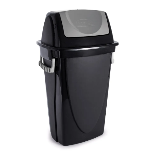 LIXEIRA BASCULANTE 35,4 LITROS ECO BLACK PLASÚTIL (3474)