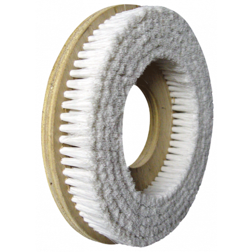 ESCOVA DE NYLON 35 CM BASE MADEIRA S/ FLANGE BRALIMPIA (EN35BR)