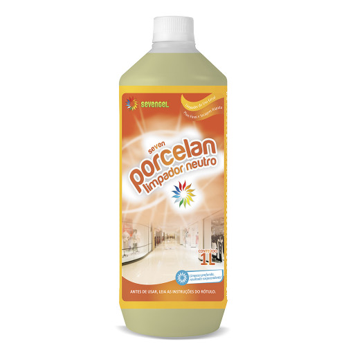 DETERGENTE LIQ 1 LITRO PORCELAN SEVENGEL CX C/ 12 UN (5589)