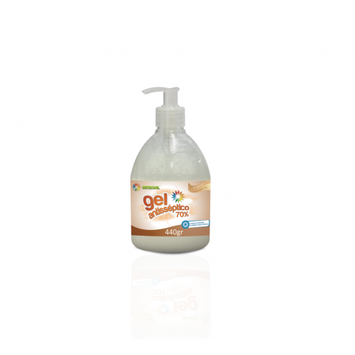 ALCOOL GEL 70% 440 GR VALVULA PUMP SEVENGEL C/ 1 UN (5779)
