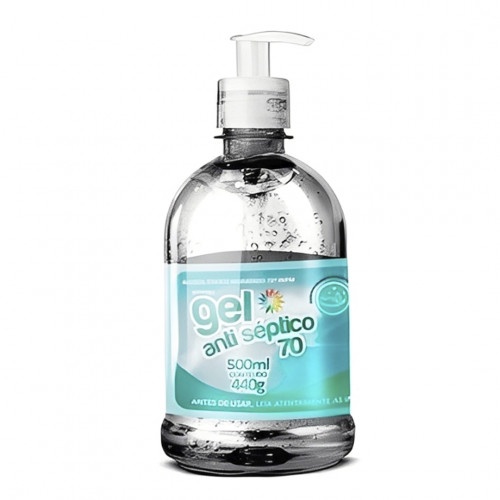 ALCOOL GEL 70% 440 GR VALVULA PUMP SEVENGEL C/ 1 UN (5779)