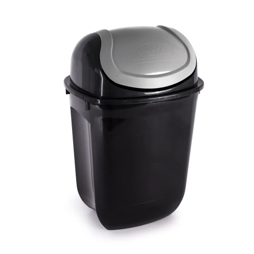 LIXEIRA GIRA TOP 31 LITROS ECO BLACK PLASUTIL (463)