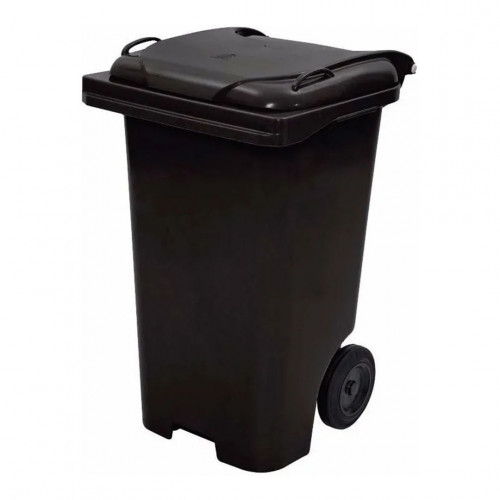 Container com Rodas 120 Litros Preto - JSN