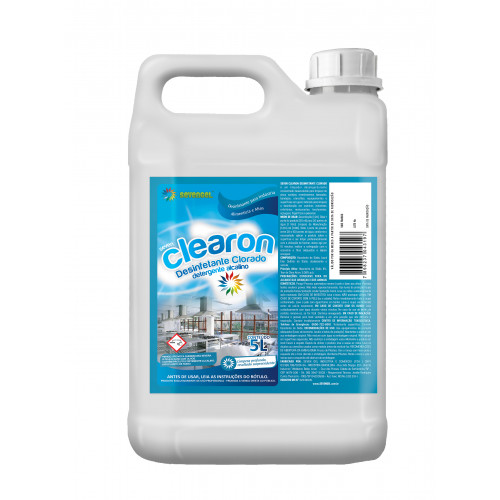 Detergente Alcalino Clorado Concetrado Clearon 5lt Sevengel