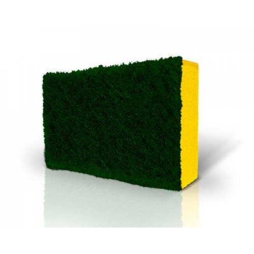 ESPONJA DUPLA AMARELA DE FACE 75X110  3M C/ 1 UN