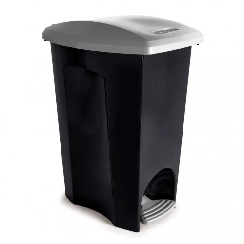LIXEIRA C/ PEDAL 48 LITROS ECO BLACK PLASUTIL (3497)