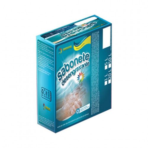SABONETE LIQUIDO 800 ML DESENGORDURANTE SEVENGEL AZUL CX C/ 12 UN