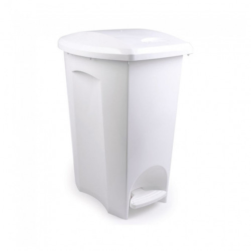 LIXEIRA C/ PEDAL 30 LITROS BRANCO PLASÚTIL (2979)