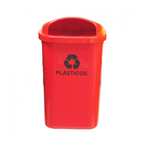 Coletor Individual S/ Poste 50 Litros Vermelho - JSN