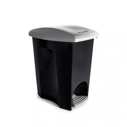 Lixeira Plástica Com Pedal Ecoblack 14 Litros Plásútil 3495