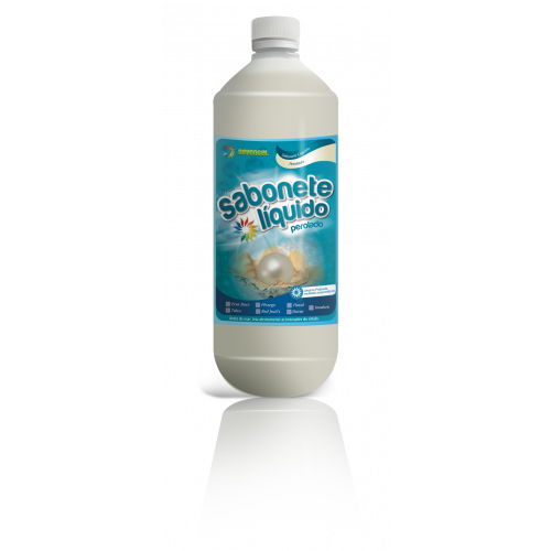 SABONETE LIQUIDO 1 LITRO DOVAR PEROLADO SEVENGEL CX C/ 12 UN (5737)