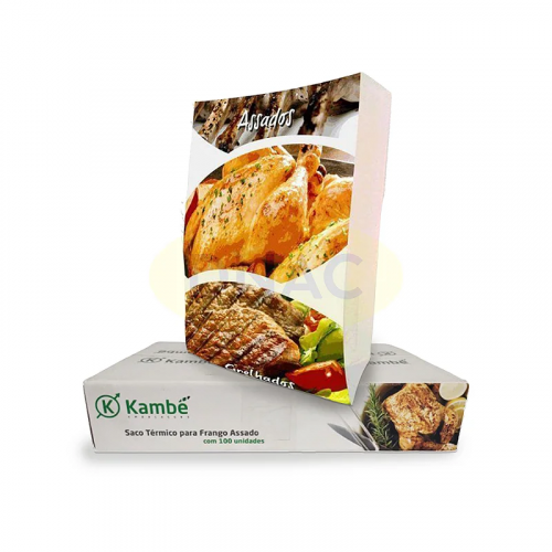 Saco Térmico P/ Frango Assado - Pacote Com 50 Unidades