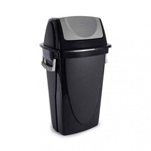 LIXEIRA BASCULANTE 28 LITROS ECO BLACK PLASÚTIL (3487)