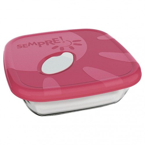 ASSADEIRA QUADRADA NADIR SEMPRE C/ TAMPA 0,7 LITROS C/ 1 UN (6111)