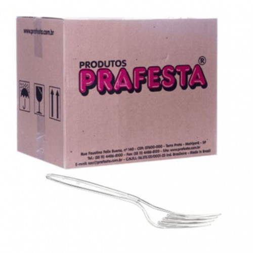 GARFO MASTER PRAFESTA CRISTAL A GRANEL CX C/ 500 UN (8868)