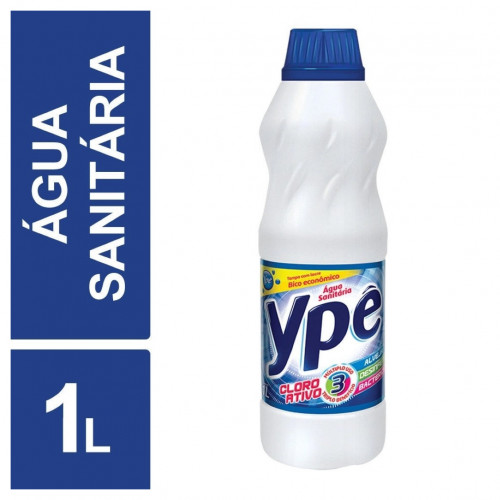 Água Sanitária Ypê 1 Litro Caixa C/ 12 Un