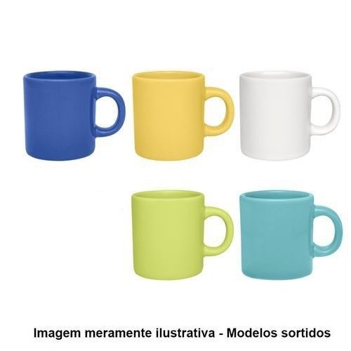 CANECA CERAMICA 360 ML CORES SORTIDAS C/ 1 UN (AZ-12 20339)