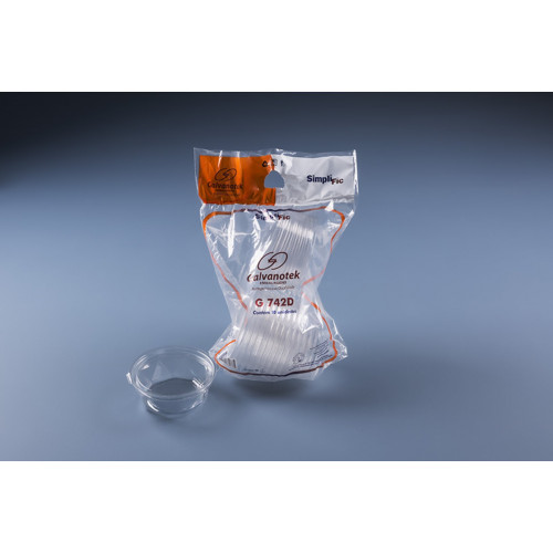 POTE REDONDO DIAMANTE C/ TAMPA 250 ML 12,3CMx4,3CM CRISTAL SIMPLIFIC GALVANOTEK CX C/ 210 UN (G742DISF)