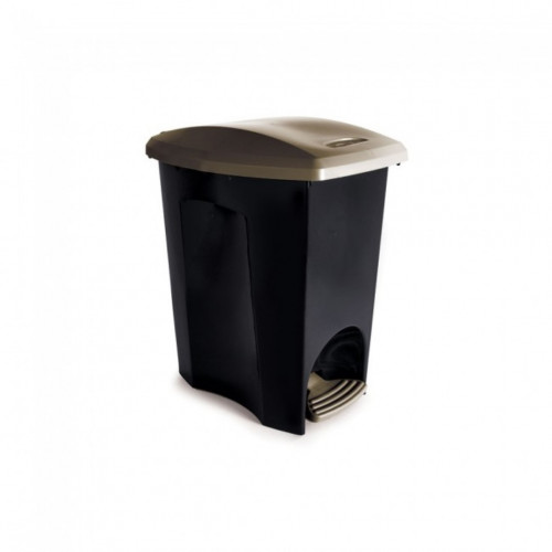 Lixeira Com Pedal 7 Lt Eblack Cesto De Lixo Cozinha Banheiro