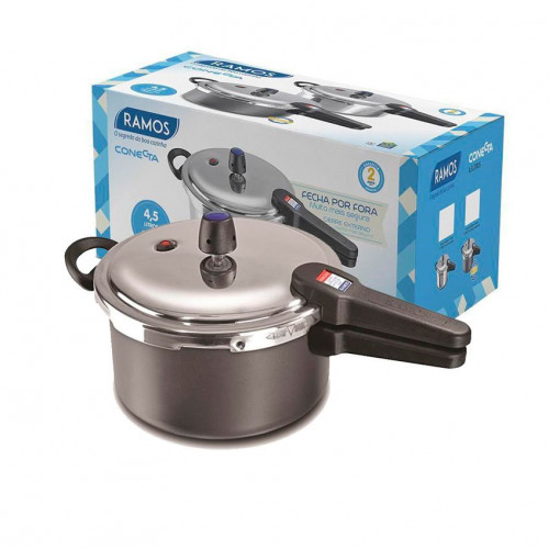 Panela De Pressão Ramos Antiaderente Conecta 4,5Lts