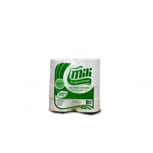 PAPEL HIGIÊNICO ROLÃO FOLHA SIMPLES 8X300 MTS SOFT 100% CELULOSE C/ 8 ROLOS (139)