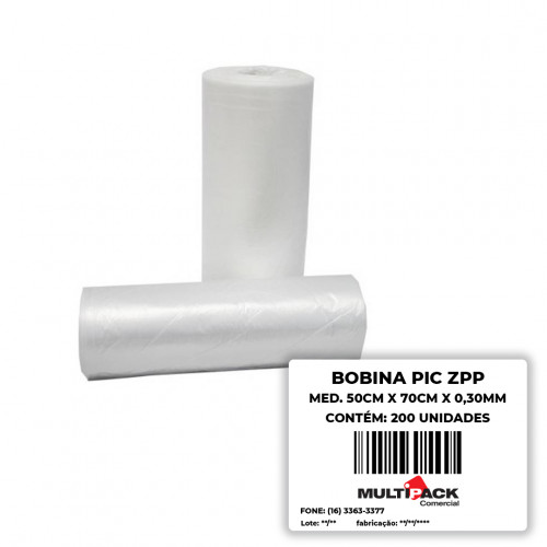 BOBINA PICOTADA 50X70X0,030 C/ 200 UN ZPP