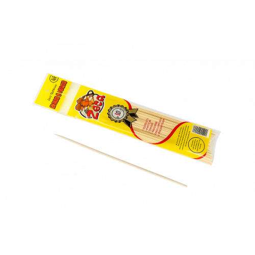 ESPETO BAMBU 25x4MM ZECA - 001.025 PT COM 40 UN