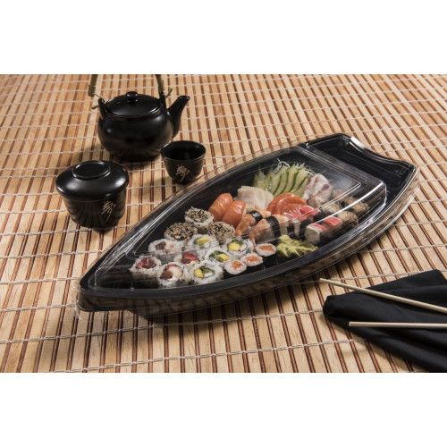 BARCA GRANDE ORIENTAL 45CMx19CMx60CM PRETA GALVANOTEK CX C/40 UN (G0930)
