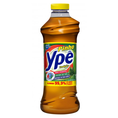 Desinfetante Pinho Ypê Aroma Tradição 500ml Cx com 12 Un
