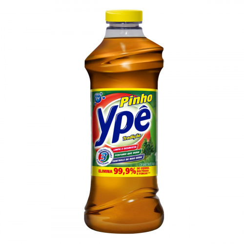 Desinfetante Pinho Ypê Aroma Tradição 500ml Cx com 12 Un