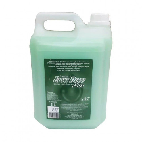 SABONETE LIQUIDO 5 LITROS ERVA DOCE PLUS TRILHA C/ 1 UN (T-5000EDSP)