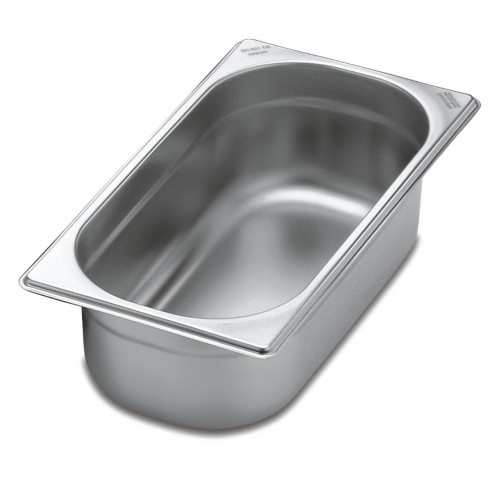 Cuba Inox Gastronômica Gn 1/3 100mm Sem Alça E Sem Tampa