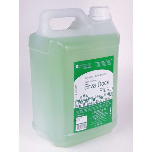 SABONETE LIQUIDO 5 LITROS C/ ESPUMA ERVA DOCE EXACCTA CX C/ 4 UN (E-5000EDEP)