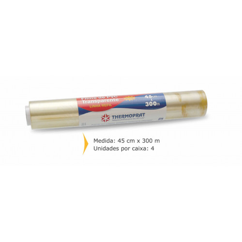 FILME PVC 45X300 M THERMOPRAT - CAIXA C/ 4 UNIDADES