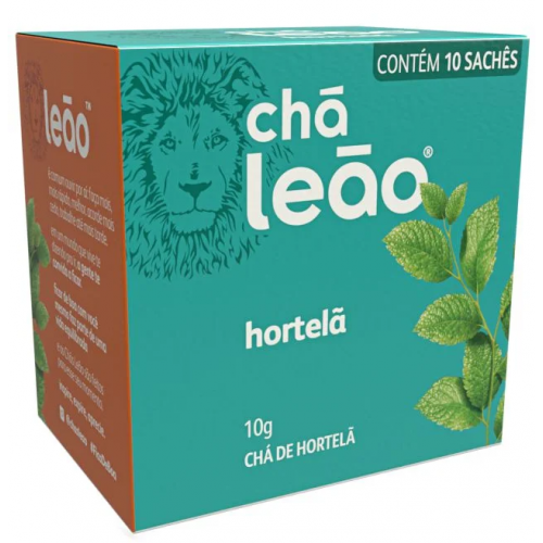 CHA MATTE LEAO SACHE 10 GRS HORTELA - 04438 UN COM 10 UN