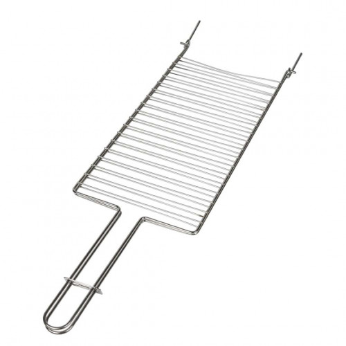 Grelha Dupla Reta Parrilla Churrasco Em Aço Cromado 02 Mor