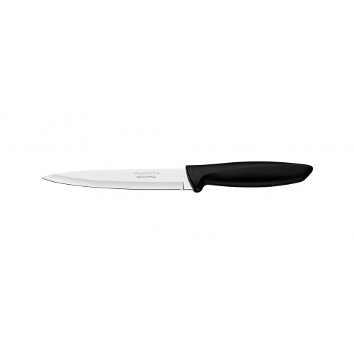 FACA UTILITY EM AÇO INOX PRETO PLENUS 6" TRAMONTINA